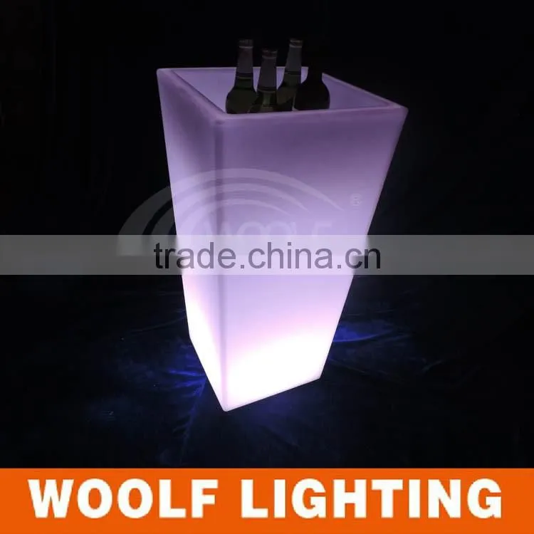 Charming Garden Square Waterproof LED Lighting Glow Flower Pot