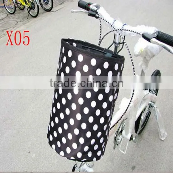 2014 new style Foldable oxford cloth bicycle front basket