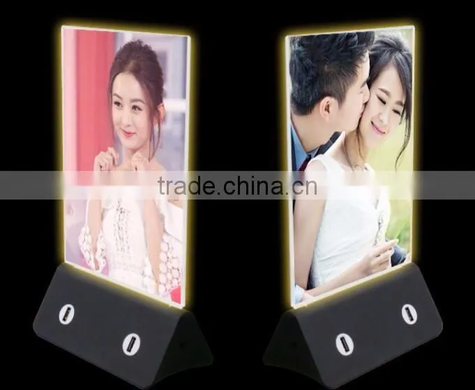 Desktop private mode mobile power bank neon photo album multi-functional power bank factory direct
