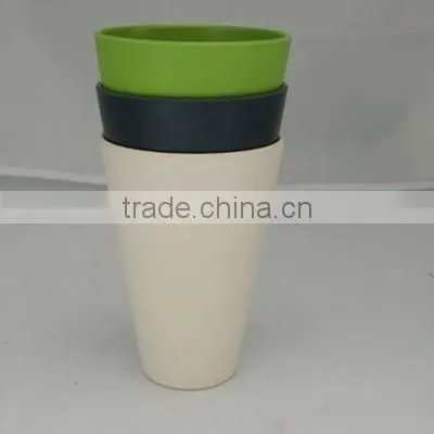 bamboo fiber eco tumbler,coffee cup with lid and sleeve