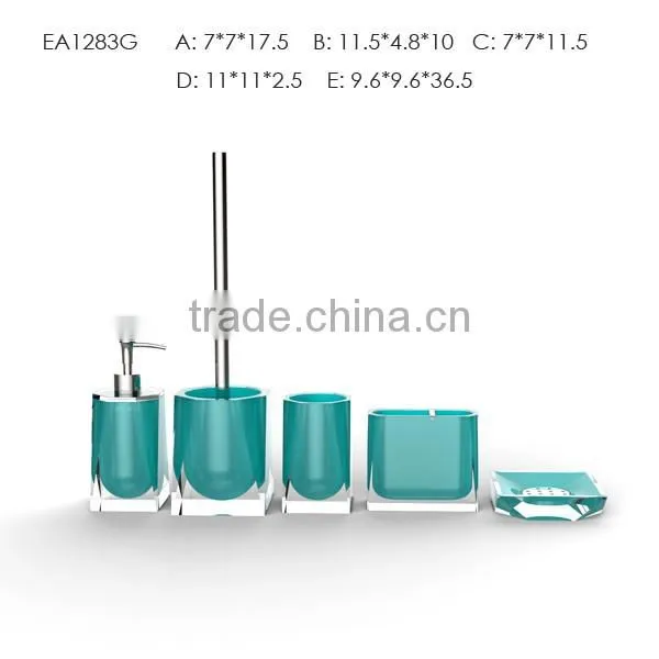 New designed clear acrylic bathroom accessories for hotel balfour suites