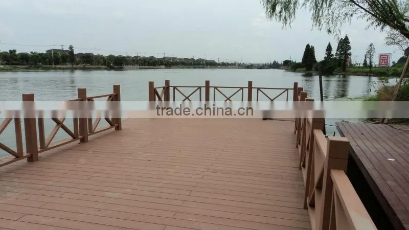 Long lifetime wood plastic composite wooden garden decking /outdoor flooring
