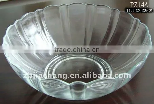 Crystal glass bowl