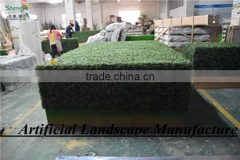 SAS016082 Plastic Material and Ornaments Type Artificial boxwood Panel