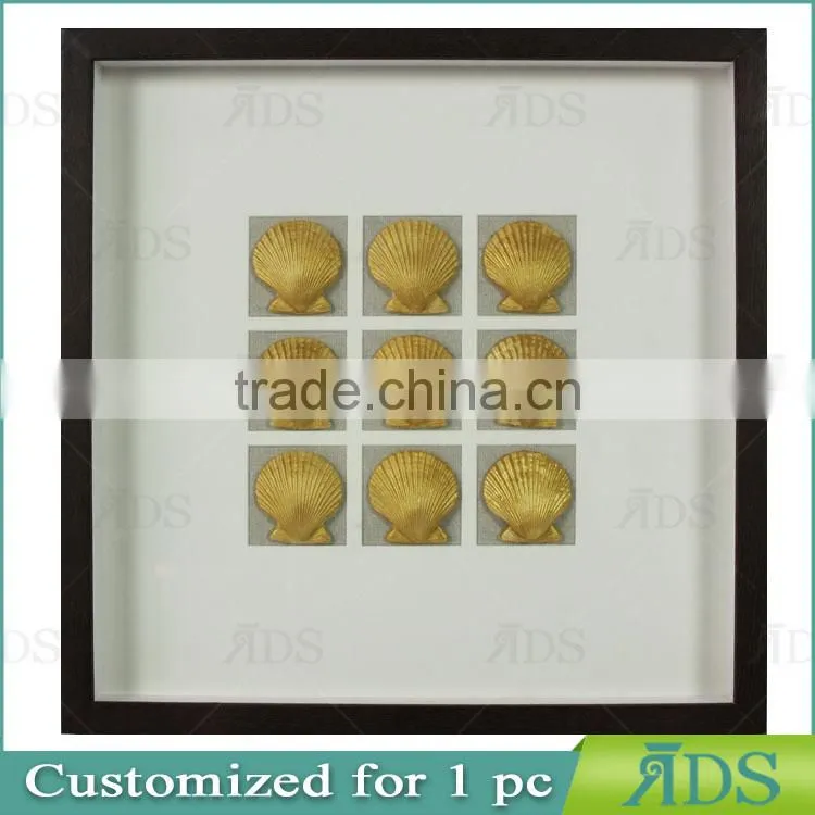 Modern Art Home Decoration Art Unique Seashell Shadow Boxes