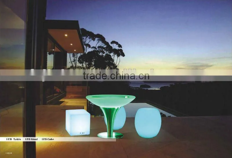 remote control led round table illuminated KDP-ET001