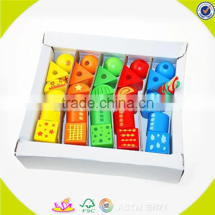 wholesale wooden blocks beaded toy for kids, diy wooden blocks beaded toy for kids, funny wooden blocks toy for kids W11E043