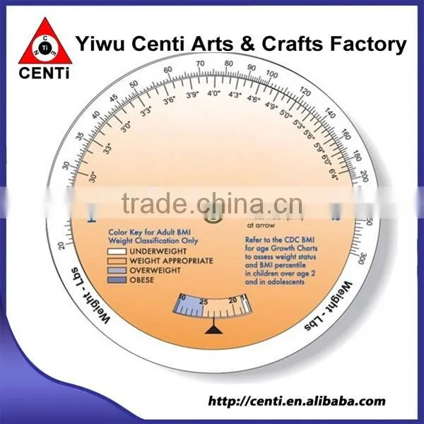 Hot Sale PVC BMI Wheel Scale Caculator