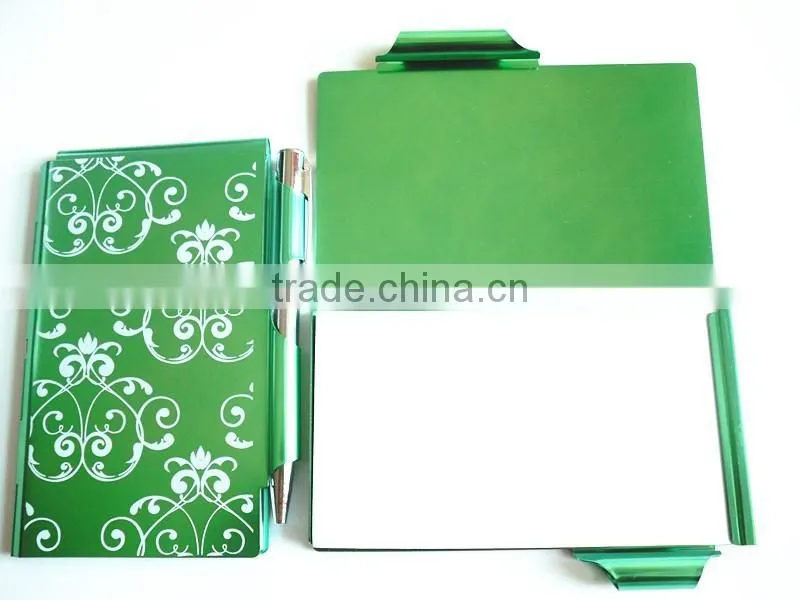 Mini aluminum notebook with pen/pocket notebook