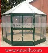 2011new style---octagon greenhouse with louver