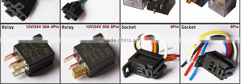 protection relay 12v 24v 4P violet relay