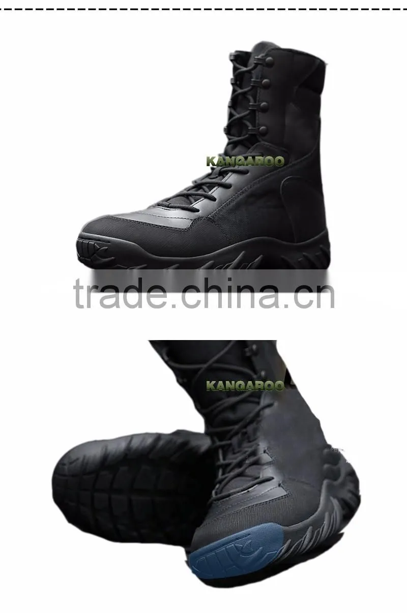 Black Military Combat Mountaineering Boots
