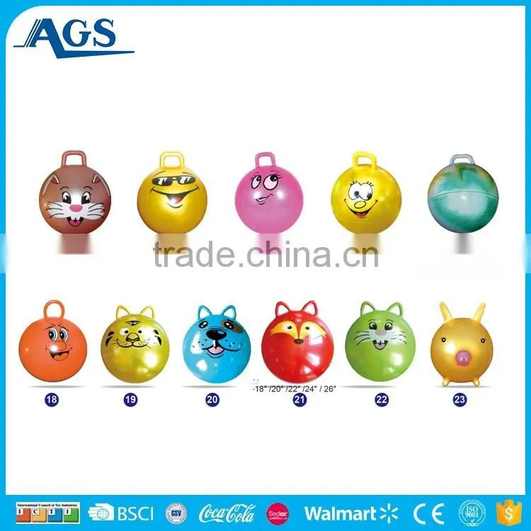 Top grade New pvc bouncy handle massage ball