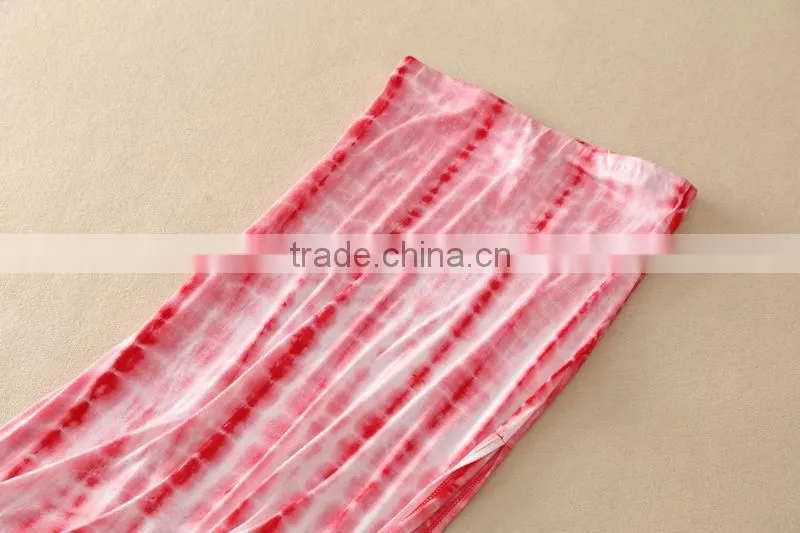 women Tie Dye Maxi rayon Skirt, summer skirt, casual skirt