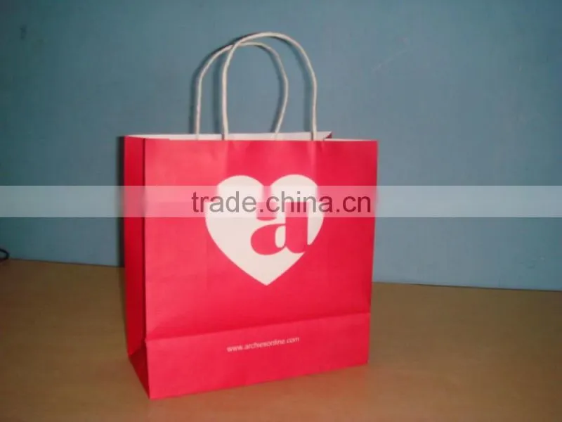 Kraft Paper Bag with Twisted Paper Handles