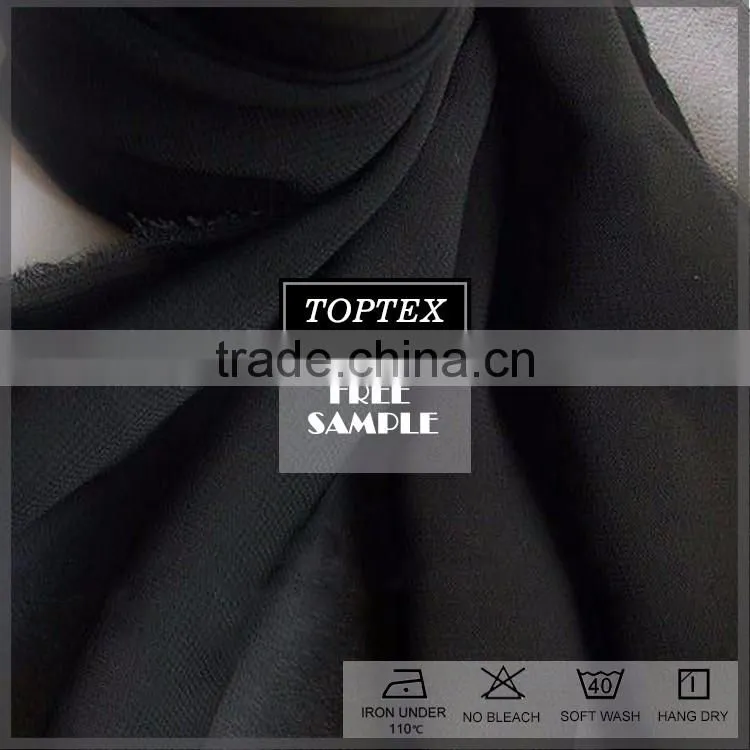 Anti-Static 100 % polyester chiffon fabric woven for dress