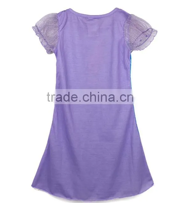2014 New Fashion Girls Kids Baby Tutu Dress One Piece Tops Short Sleeve Skirts 1-9Y SV005259#