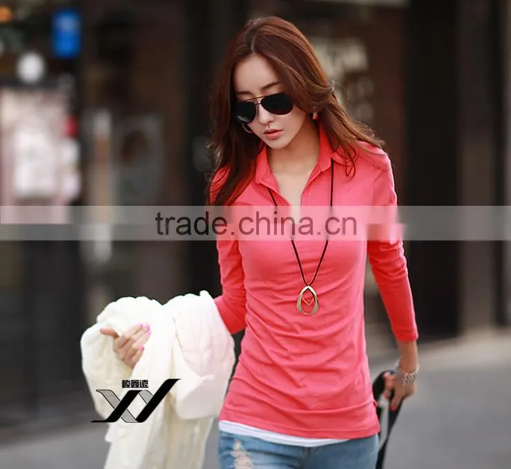 Womens Girl fashion Polo tshirt