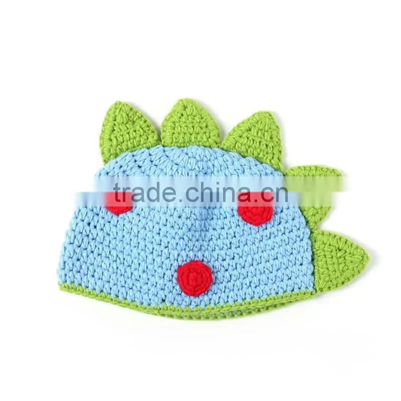 infant crocodile animal photo props for newborns hand crochet hat wholesale