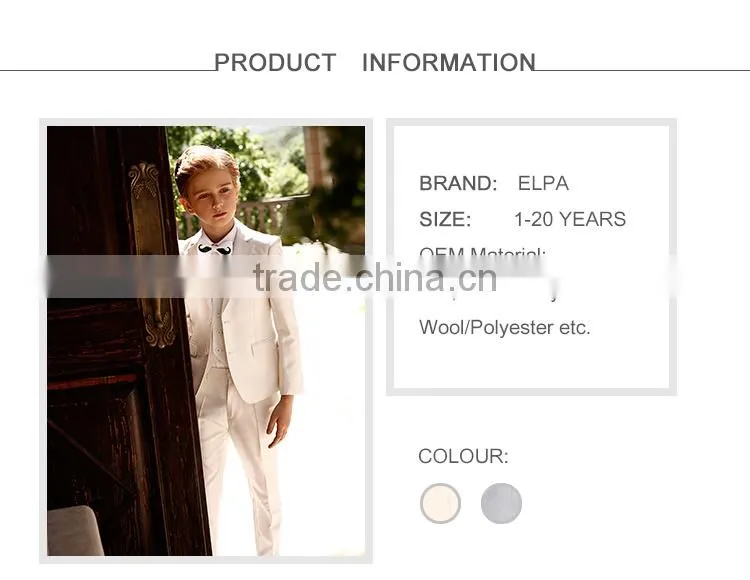 ELPA designer fashion sweat slim fit flower boy suits for wedding