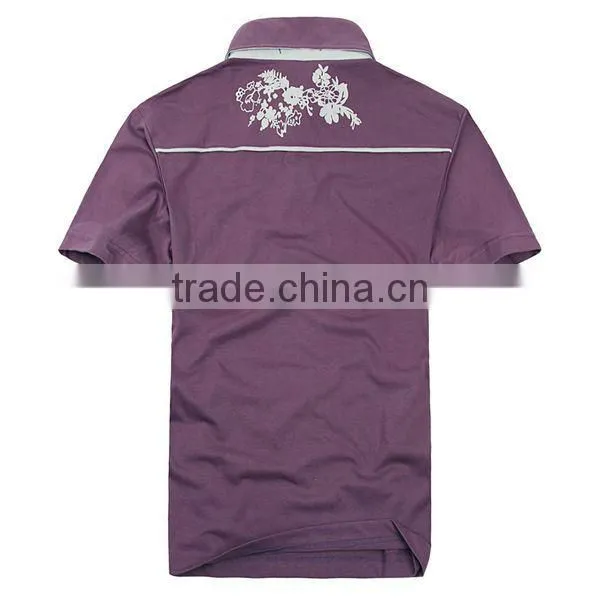 Hot sale turndown collar wholesale t shirt printing