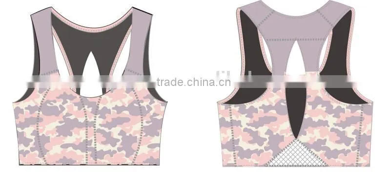 2015 fashion seamless fitness lady's sports bra