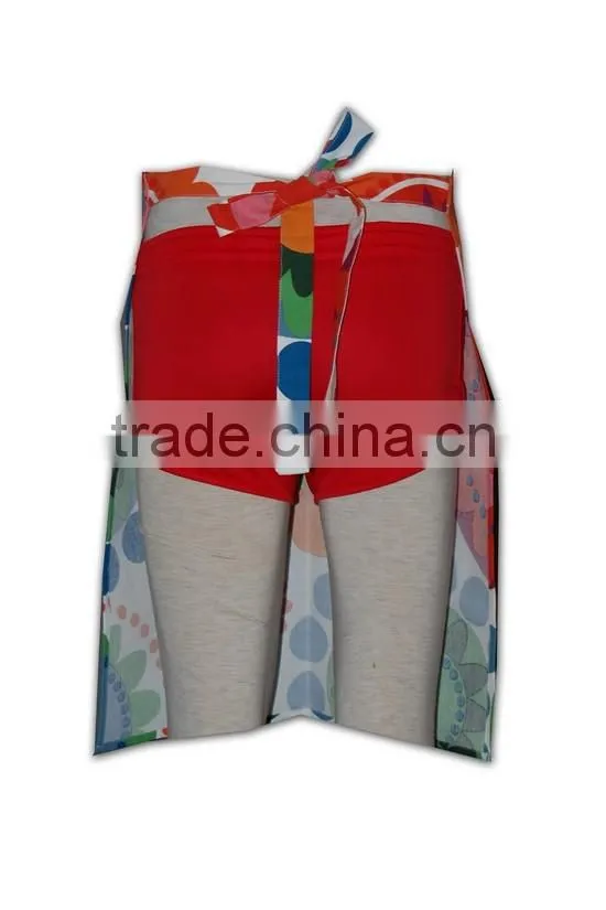 Wholesale Promotional Factory Price customized Polyester Mixed waist half aprons for women