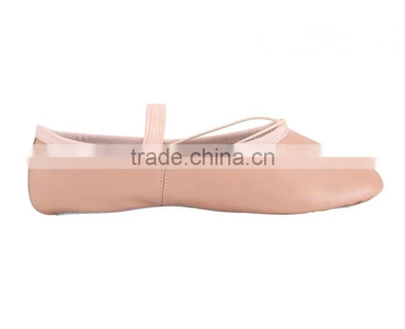 2015 new style-genuine leather split sole ballet shoes-soft baby dancing shoes