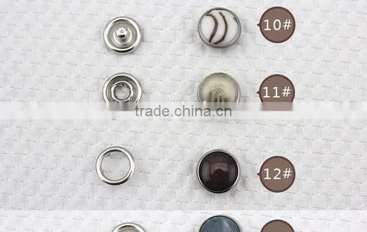 Hot Sale Fashion Design Custom Pearl Spring Snap Button