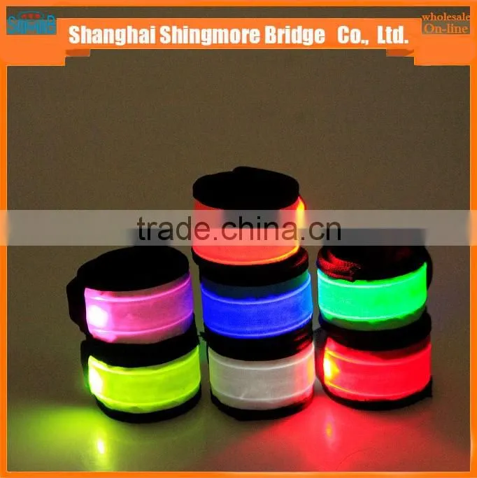 cheap wholesale high quality LED glowing wrist band strap
