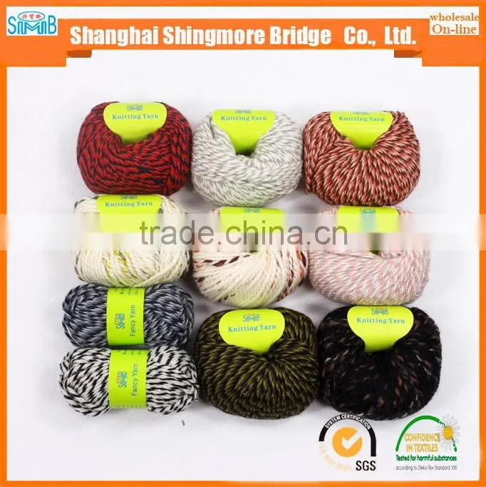 Online shopping knitting yarns china supplier cheapest wholesale oeko tex certified chunky wool yarn for hand knitting sweater