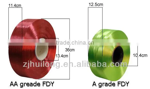 100% polyester yarn, FDY 300D/96F trilobal bright