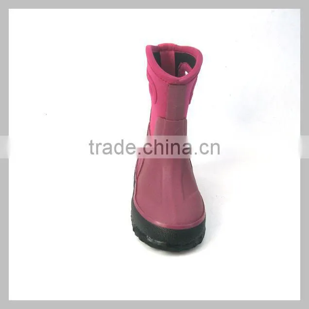 5mm neoprene girls' rain boots