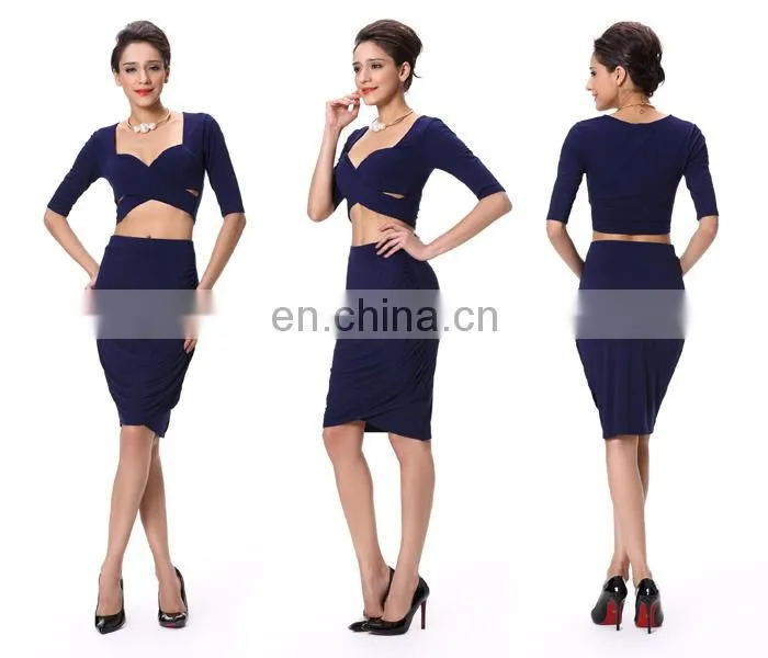 2018 Wholesale woman sexy lady two pieces dress