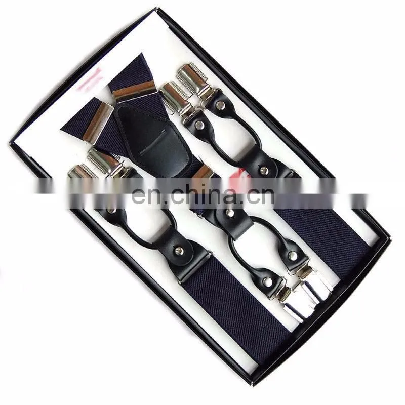 Professional Production Unisex Elastic 3.5cm 6 Clips-On Y-Shape Braces Suspenders