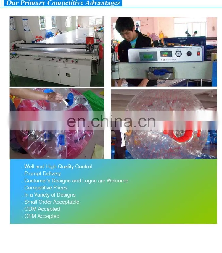 2014 Hot sale best quality big roll inside inflatable balls ride