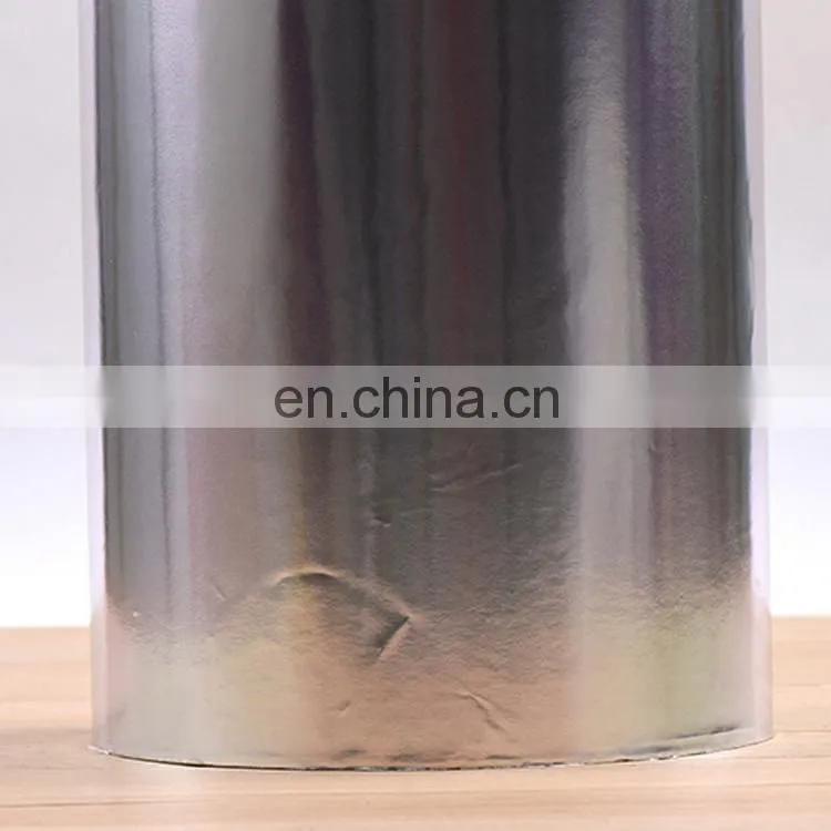Wholesale pure aluminum foil sticker/ cosmetic hose sealing sticker/red wine roll film label