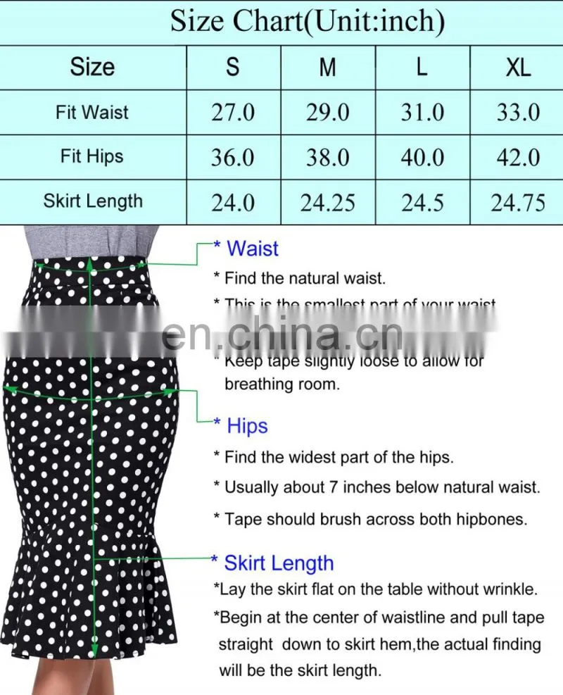 Kate Kasin Women's Shirred Detail Flower Pattern Cotton Pencil Skirt with Wide Belt KK000610-2