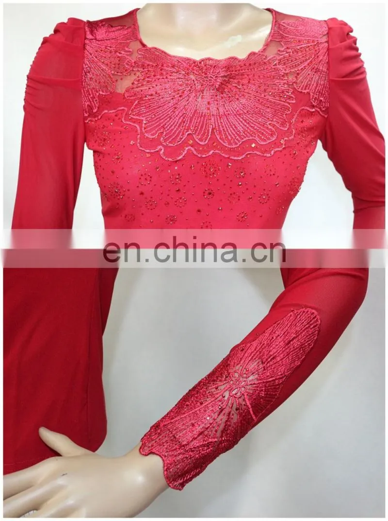 Wholesale new lace pattern shirts ladies casual long sleeve plain t-shirts pictures