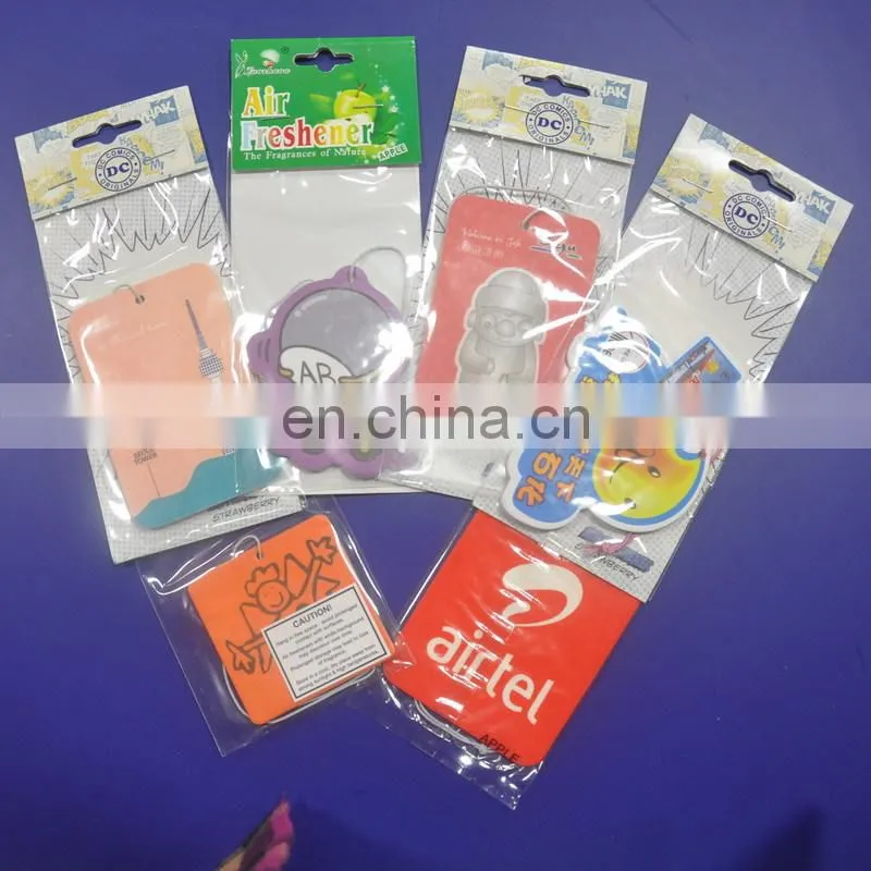 Hot sale promotion gifts car air freshner , paper air freshner card