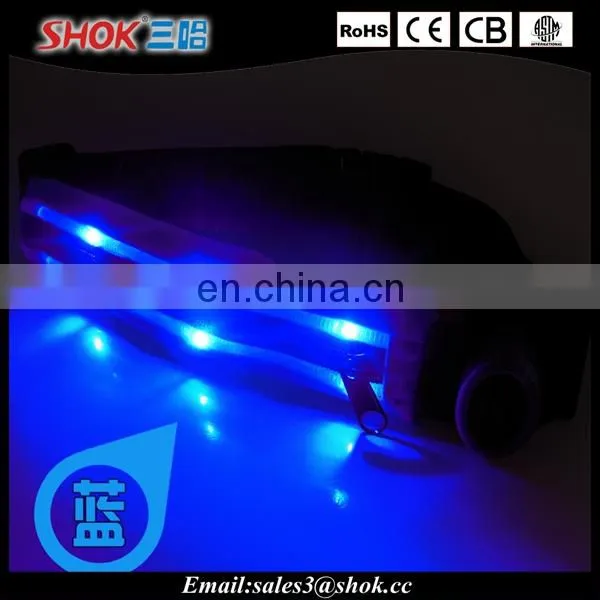 LED Running Belt Elastic Waist Belt With Zipper Pocket Using For Jogging at Night