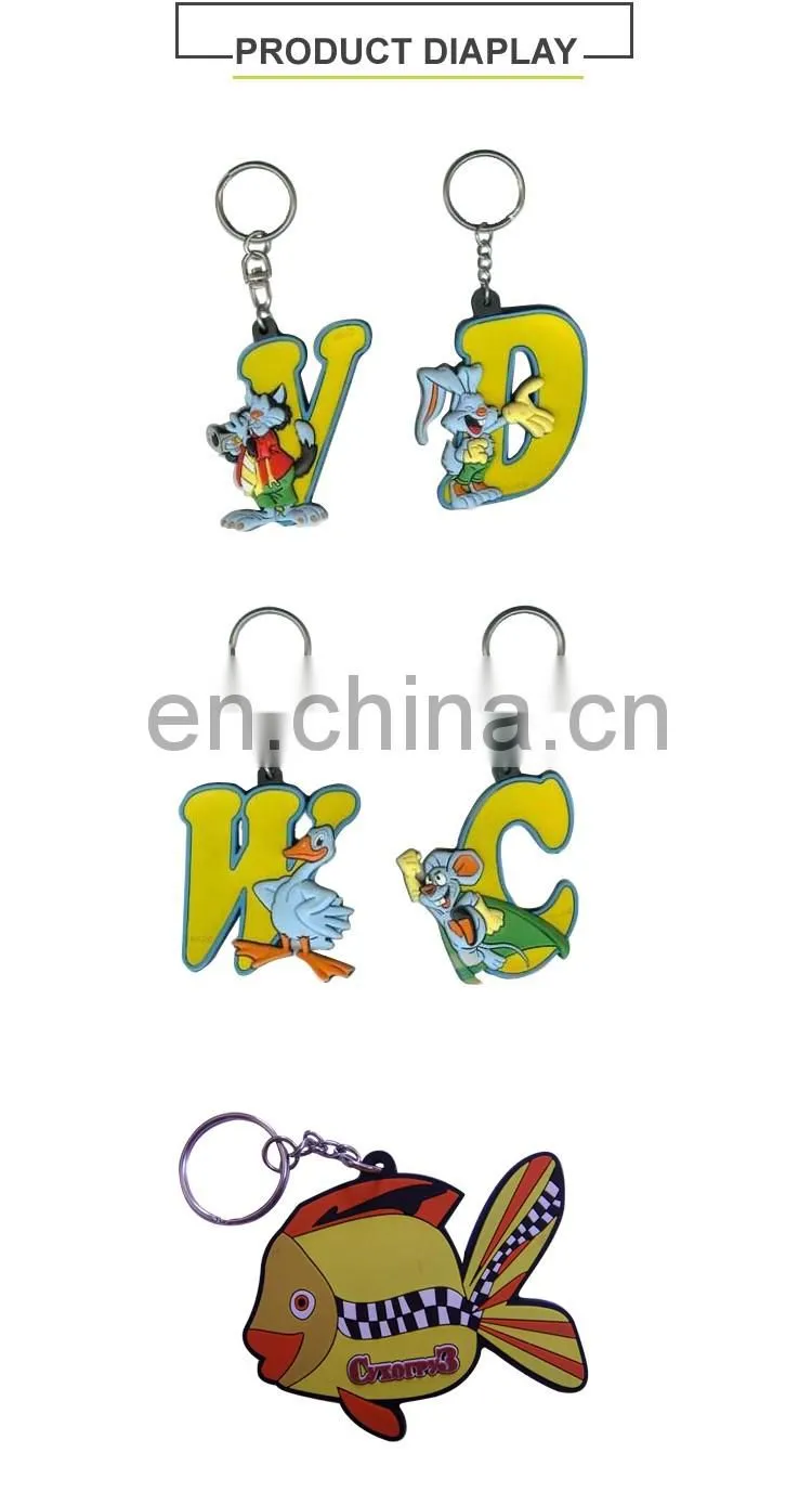 Professional Supplier Customized Soft Pvc Keychain Personalized Keychain