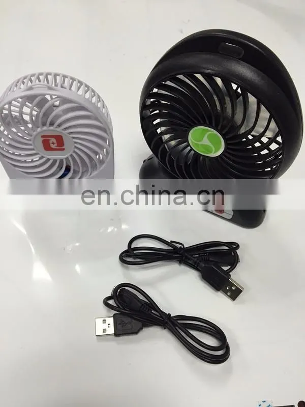 Multi-Functional Portable 18650 Rechargeable USB Mini Desk Fan With Customized Logo