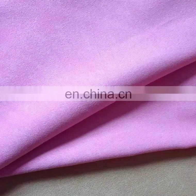 100% polyester woven suede cover fabric for sofa home textile