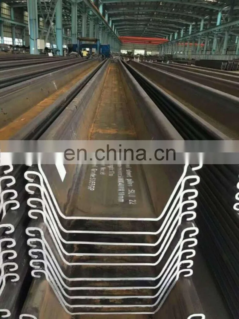 cold bending Z type Lassen steel sheet piles(6m 12m 15m stock)