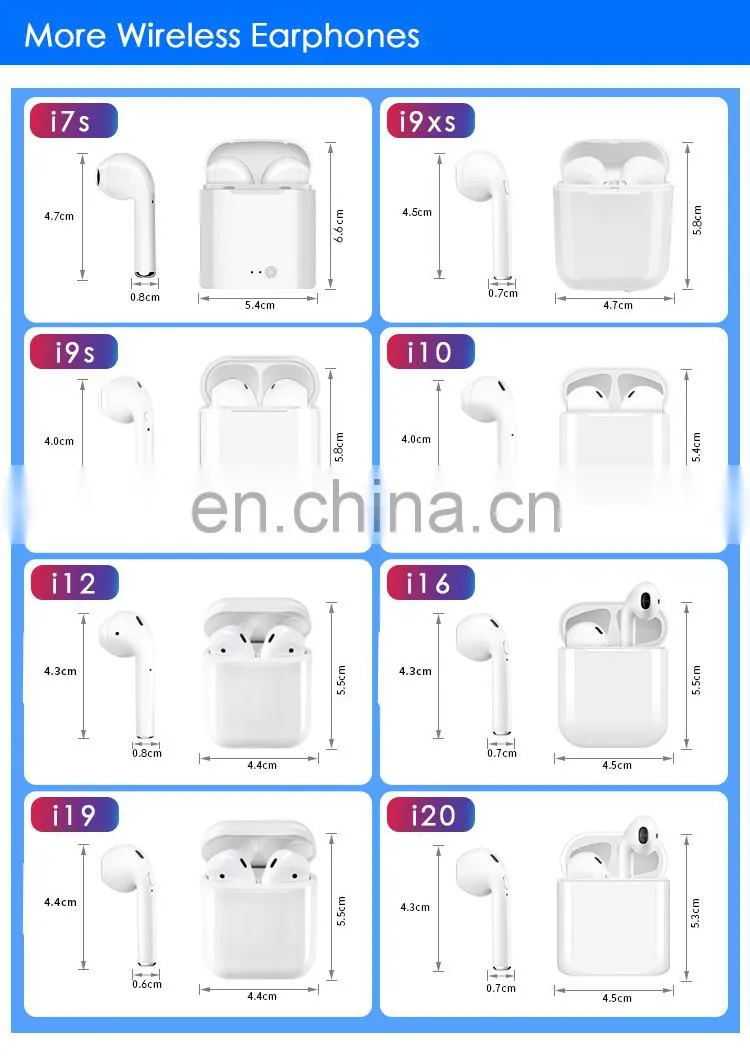 i7s i9s i88 i12 TWS Wireless Earbuds Bt 5.0 Mini Earphones New upgraded