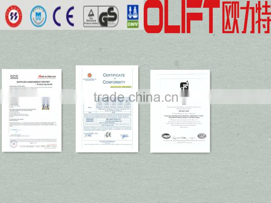 1 ton Olift electric three wheels forklift