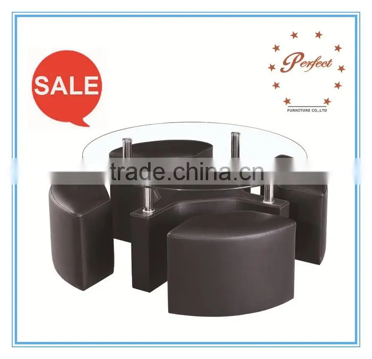 Round modern hot sell coffee tables sets outdoor furniture