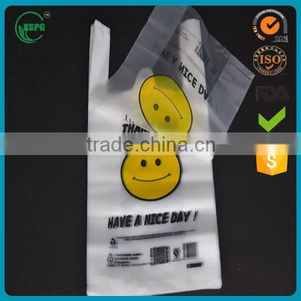 High Quality Custom T-shirt Disposable Shopping Bag