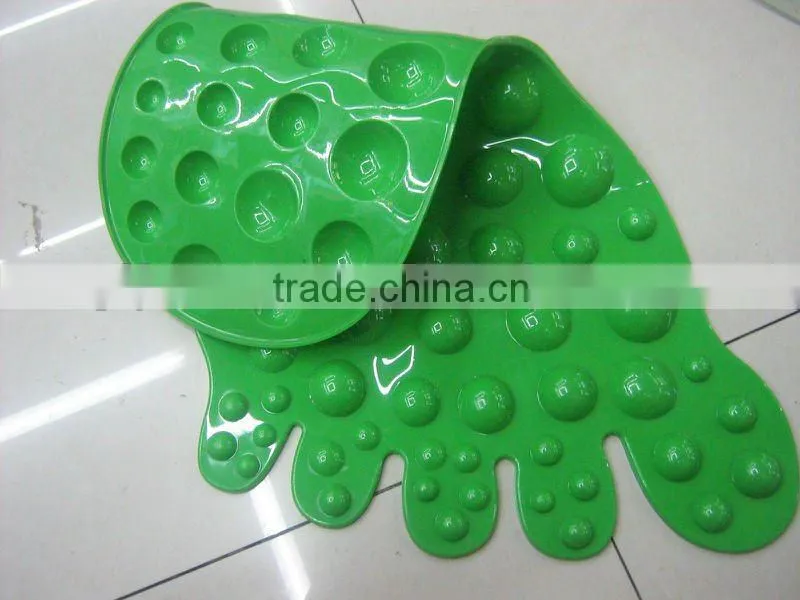 Unique novel foot shape massage bath mat